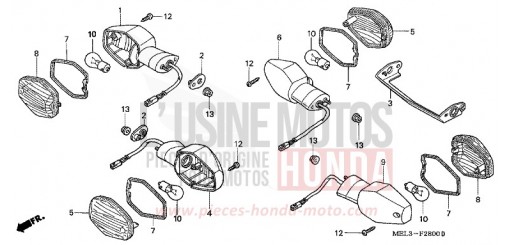 FRECCIA (CBR1000RR4/5) CBR1000RR5 di 2005